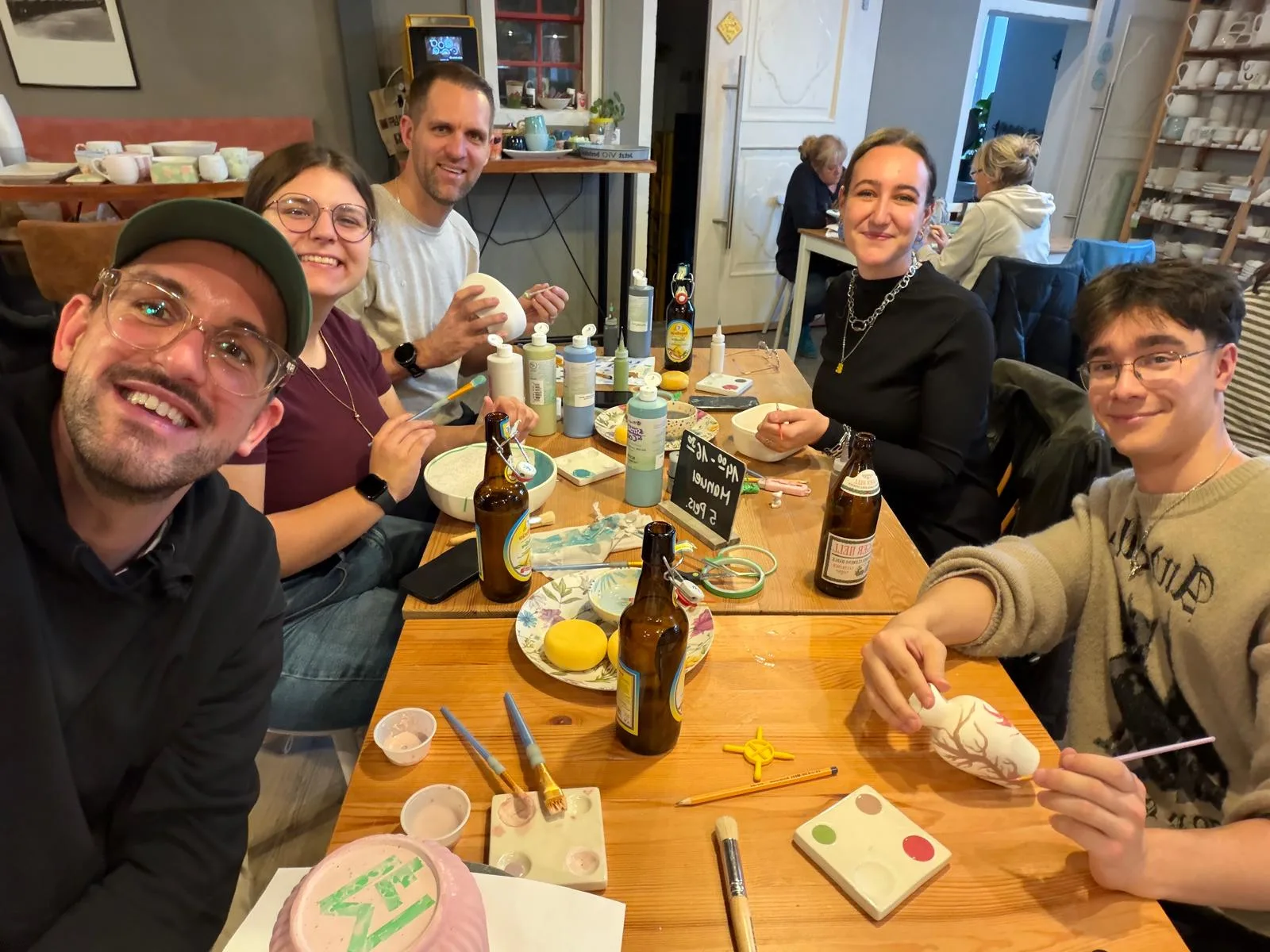 Hochzwei-Team beim Keramik-Abend in Leutkirch.