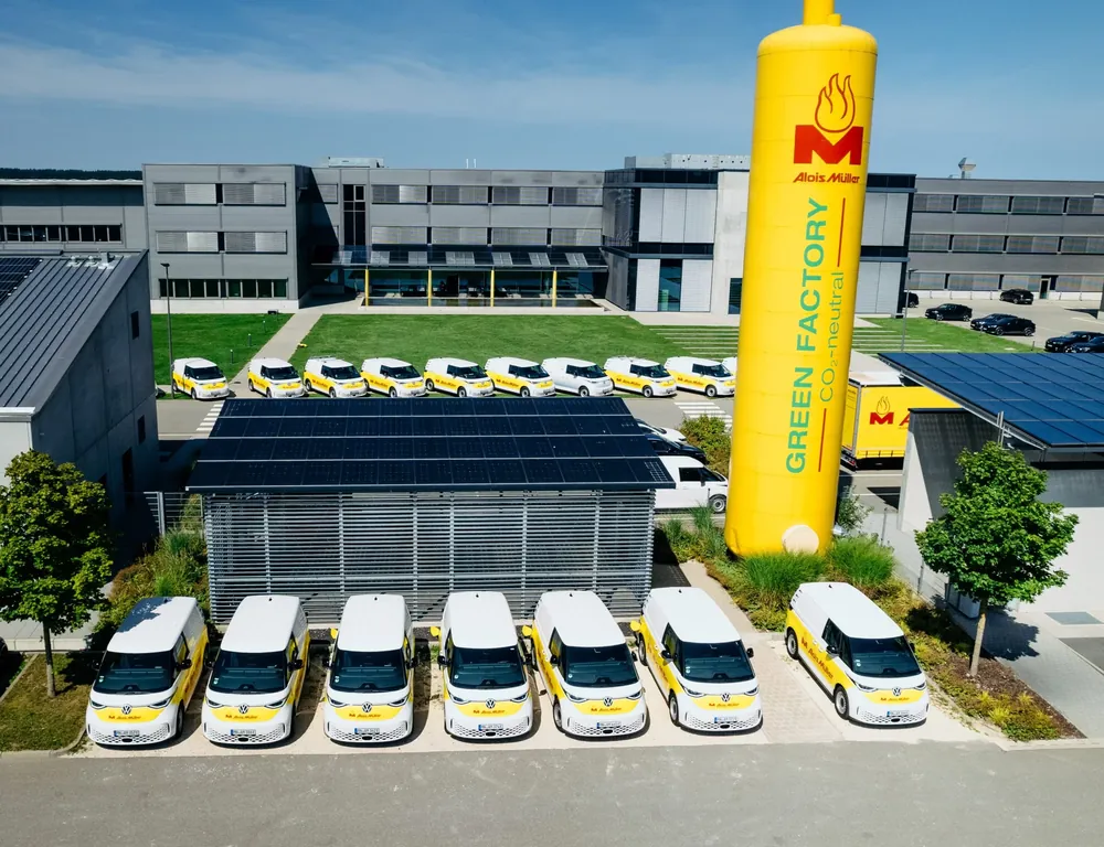Green Factory der Alois Müller GmbH mit E-Fahrzeugflotte